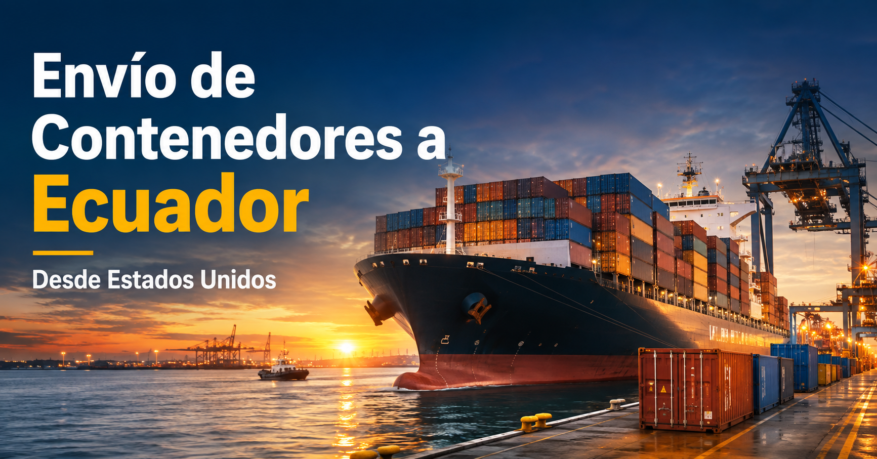 Envío Comercial de Contenedores a Ecuador