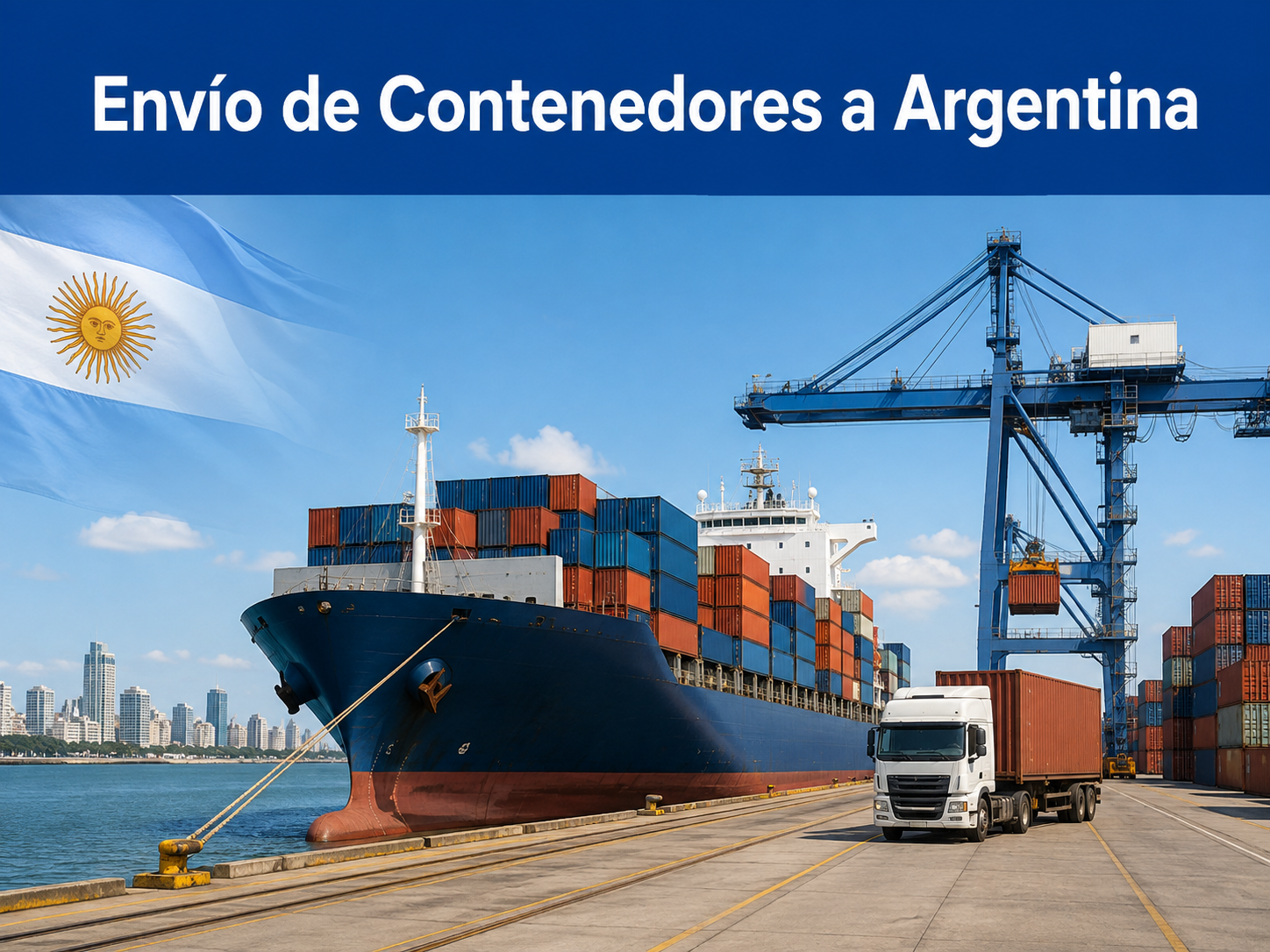 Envío de contenedores desde Estados Unidos a Argentina