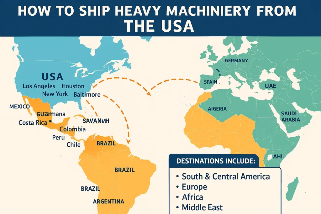 How to Ship Heavy Machinery from the USA