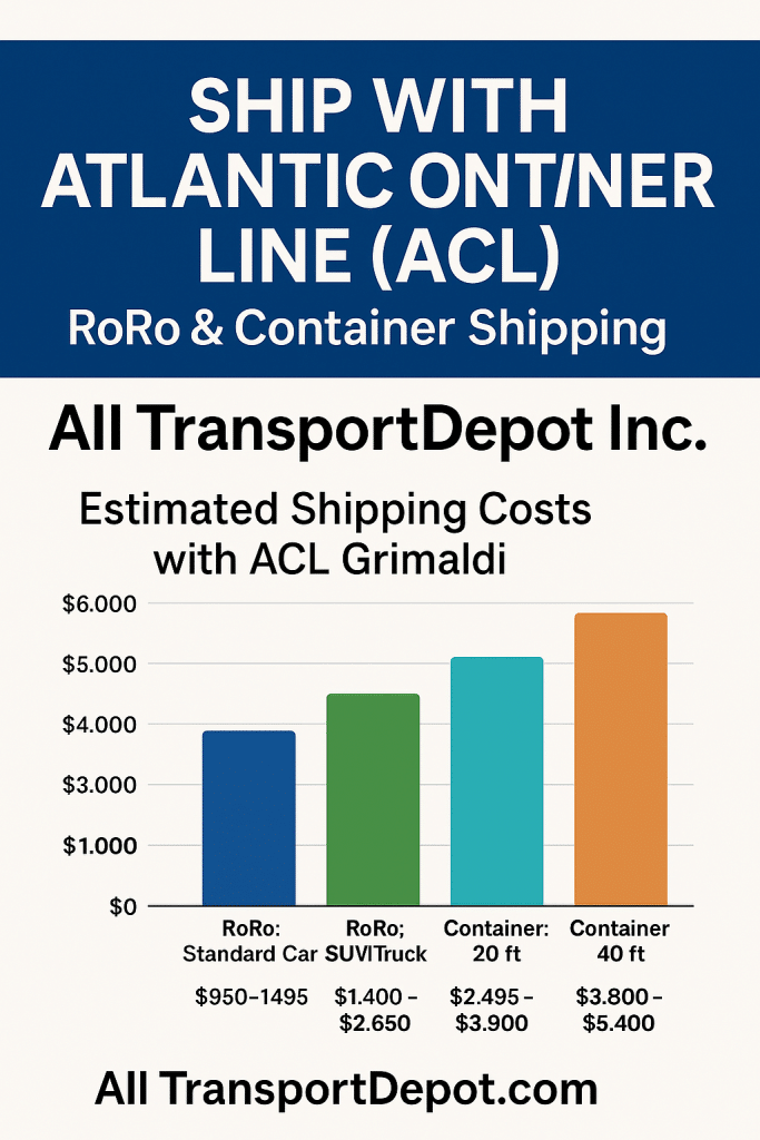 Ship with Atlantic Container Line (ACL) | All TransportDepot Inc. 